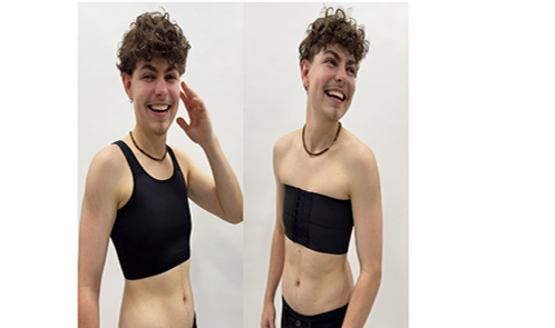 Homem e mulher em pé posando para foto
Descrição gerada automaticamente