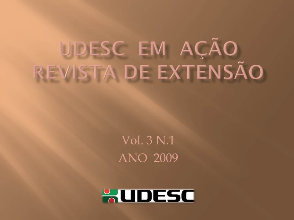 					View Vol. 3 No. 1 (2009): UDESC em AÇÃO
				